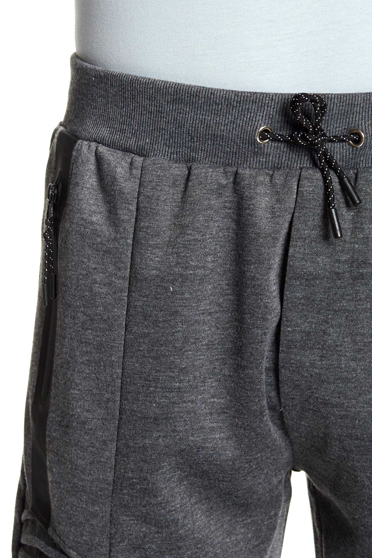 Tailored Recreation Premium Solid Dk.Grey Moto Fleece Short