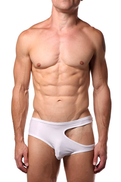 Tartarus White Cut-Out Brief