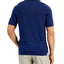 Tasso Elba Sweater-knit Linen Polo Shirt Navy Combo