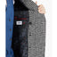 Tayion Collection Classic Double-breasted Glen Plaid Overcoat Blk White