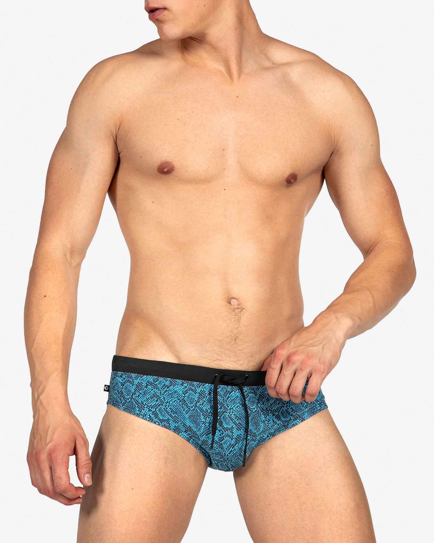 Teamm8 Black and Blue Cobra Swim Brief