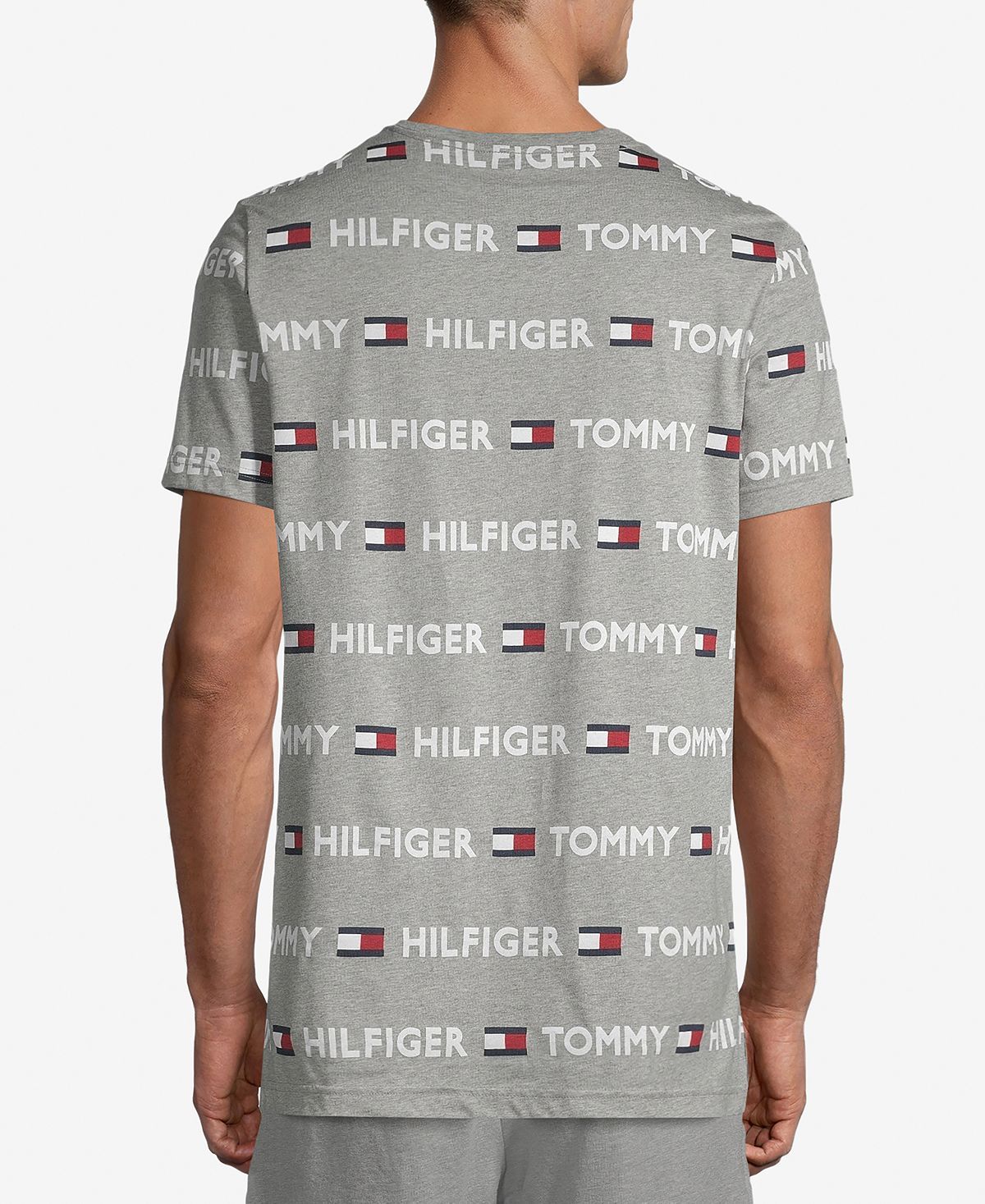 Th Modern Essentials Tommy Hilfiger Modern Essentials Logo-print Sleep Shirt Grayheather