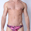 Timoteo Pink Zebra Capri Swim Thong