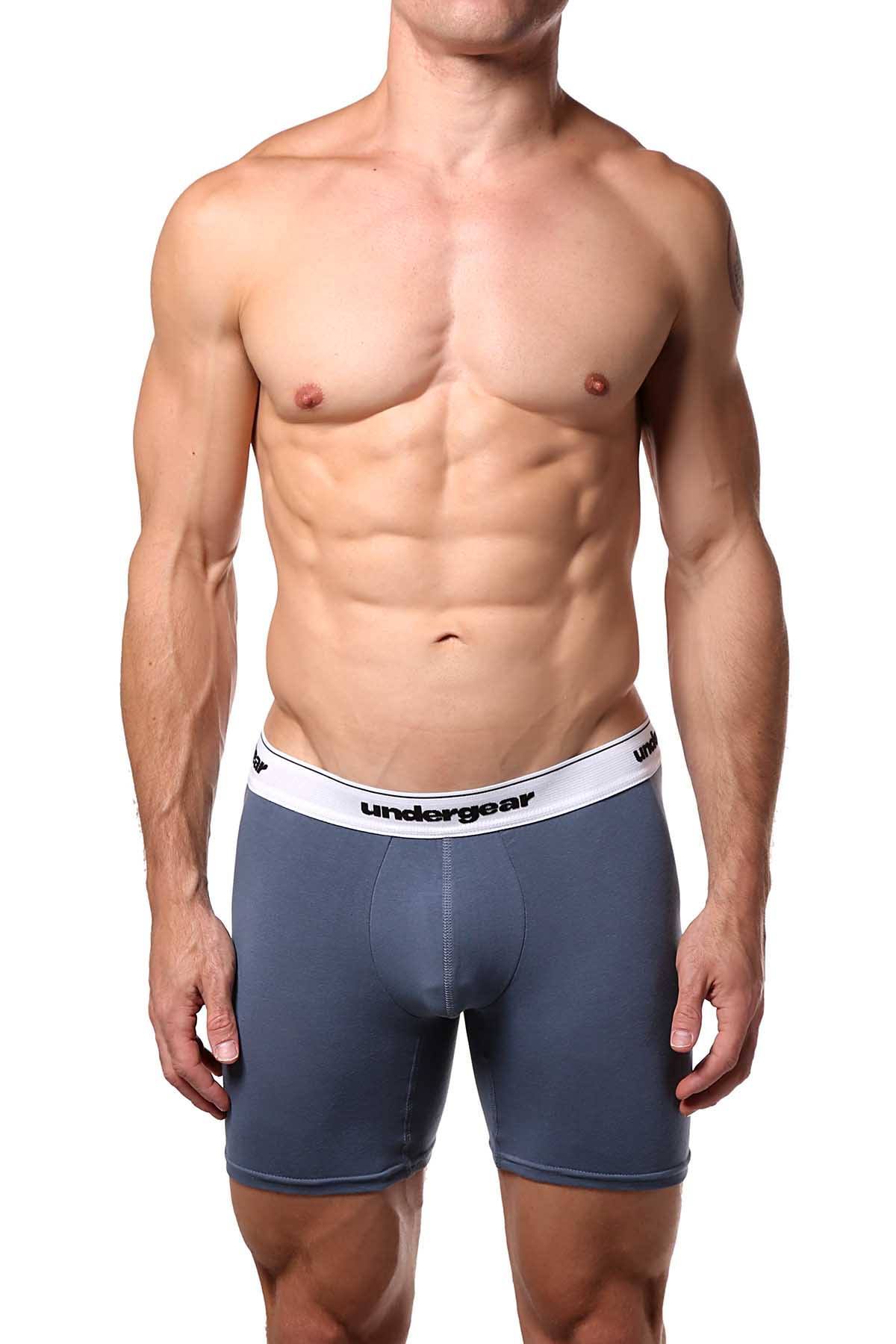 Undergear Grey Stitch Essential Boxer Brief