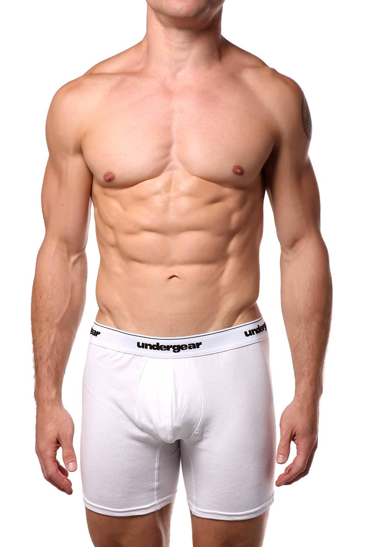 Undergear White Stitch Essential Boxer Brief