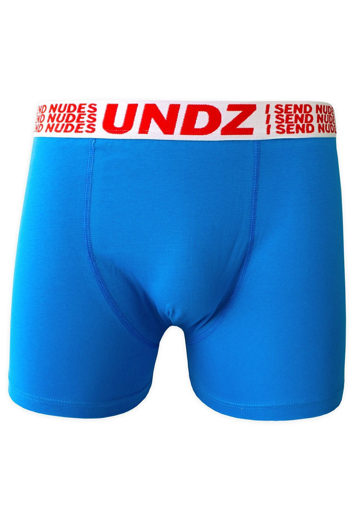 Undz I Send Nudes Pale Blue Boxer Brief