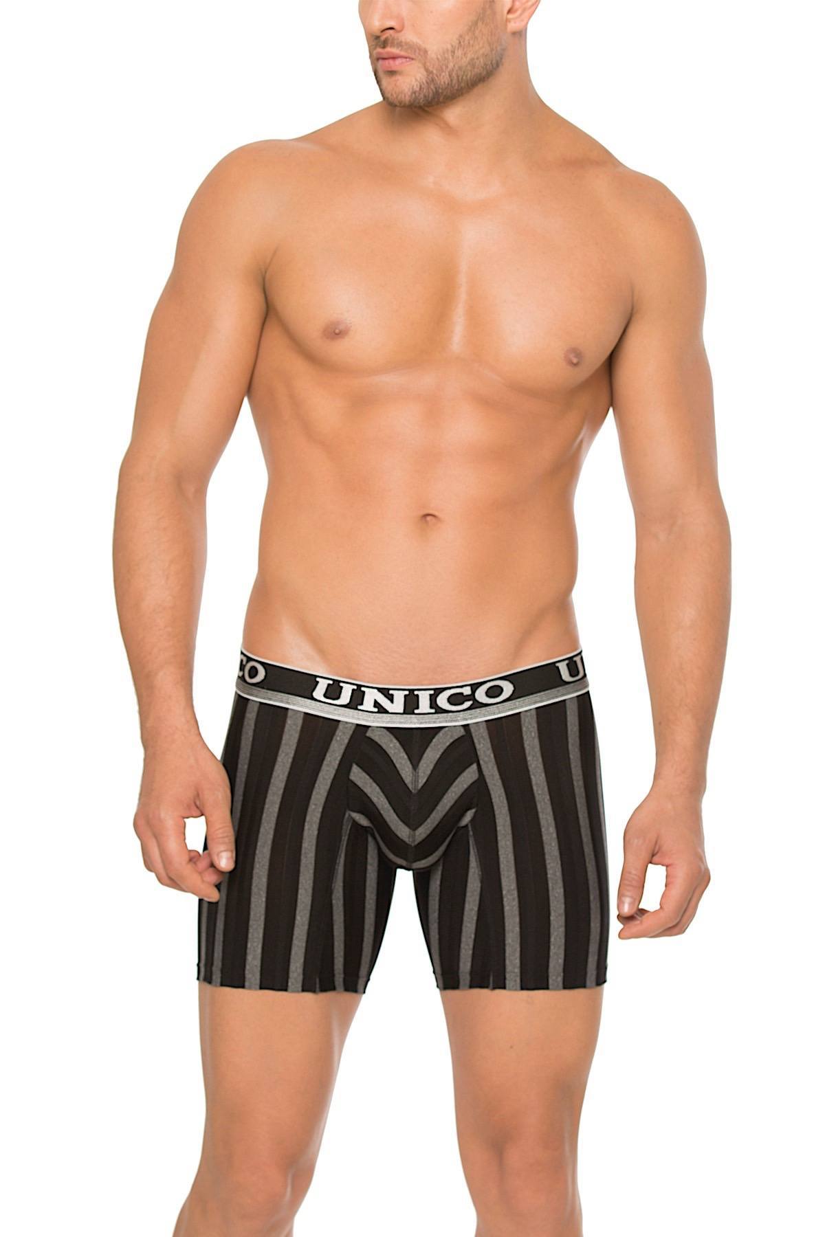 Unico Black/Multi-Color Son-Cubano Boxer Brief