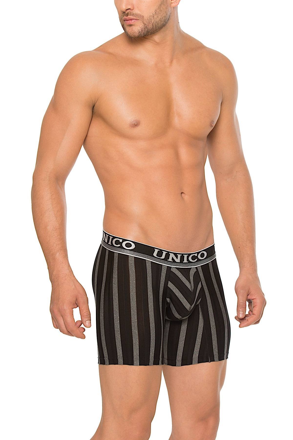 Unico Black/Multi-Color Son-Cubano Boxer Brief