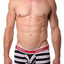 Unico Black/Red/Blue Striped Swami Trunk