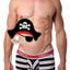 Unico Black/Red/Blue Striped Swami Trunk