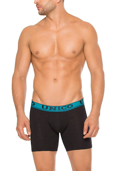 Unico Black/Teal Yoruba Boxer Brief