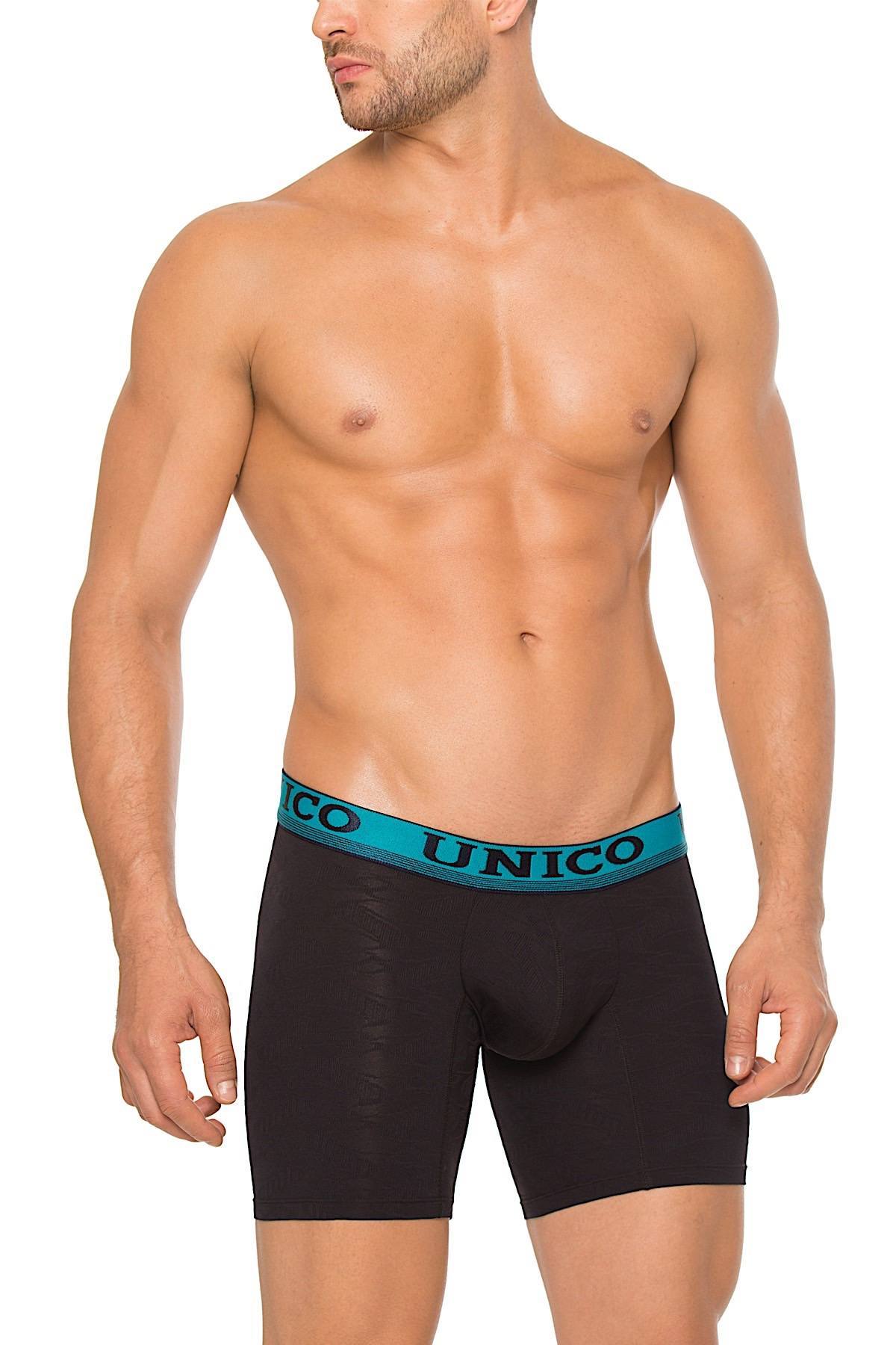 Unico Black/Teal Yoruba Boxer Brief