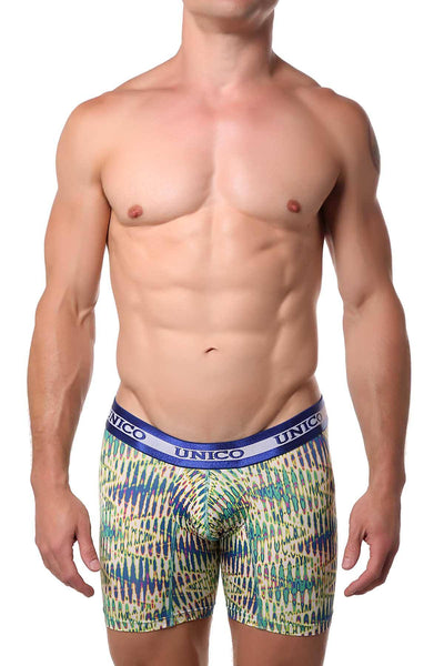 Unico Blue/Multi Soul Boxer Brief