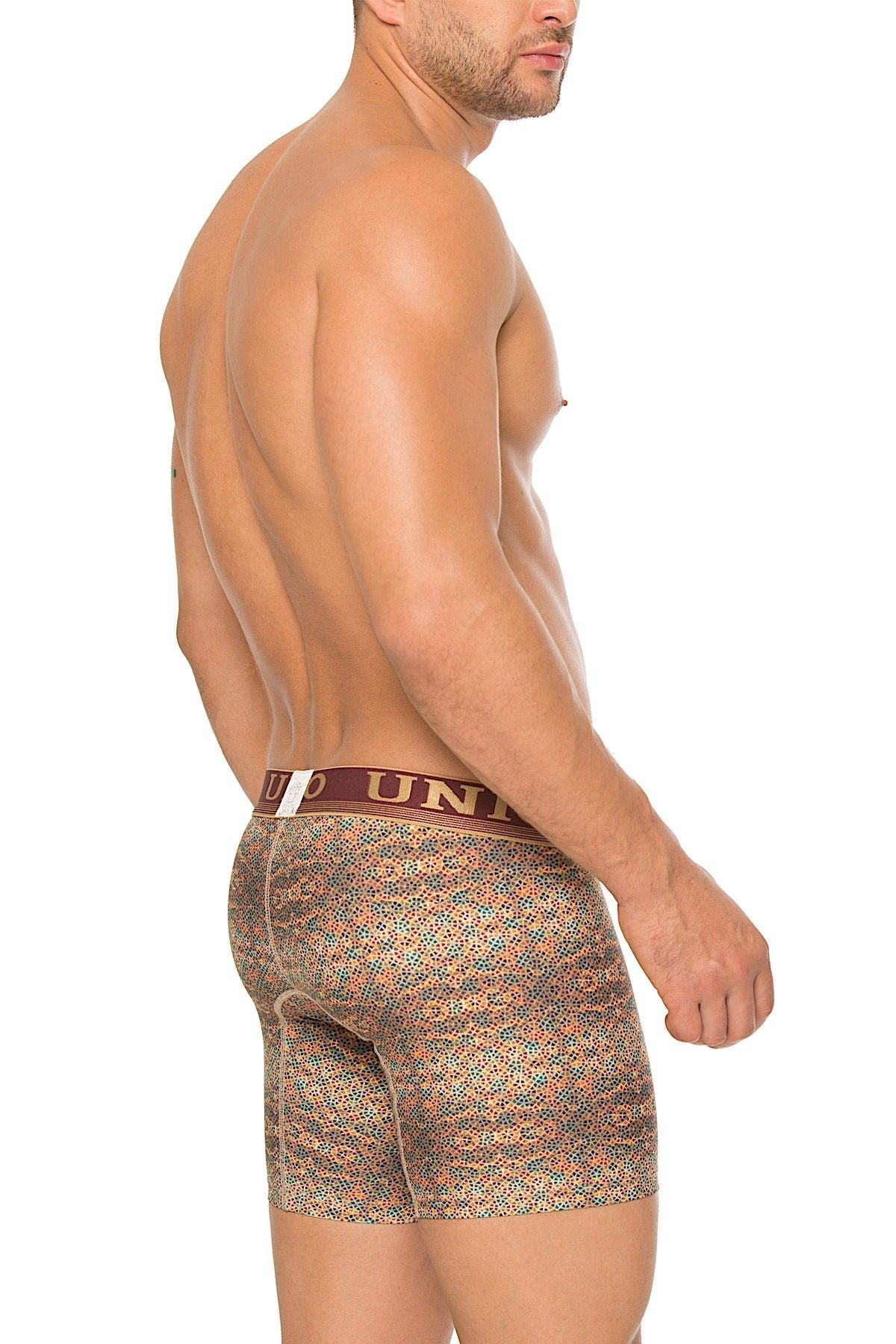 Unico Gold/Brick-Red/Multi-Color Santera Boxer Brief