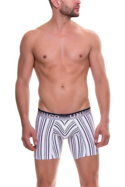 Unico Grey/White Share Boxer Brief