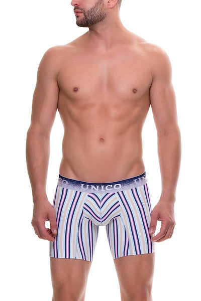 Unico Navy/Multi-Color Feast Boxer Brief