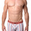 Unico Peach/Blue/Multi Striped Jivana Boxer Brief