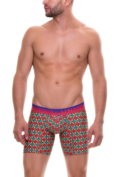 Unico Red/Multi-Color Celebrations Boxer Brief