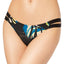 Volcom Lost Marbles Cutout Cheeky Bikini Bottom in Black