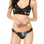 Volcom Lost Marbles Cutout Cheeky Bikini Bottom in Black