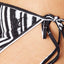 Volcom Stay Tuned Reversible Side Tie Bikini Bottom in Black/White