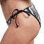 Volcom Stay Tuned Reversible Side Tie Bikini Bottom in Black/White