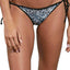 Volcom Stay Tuned Reversible Side Tie Bikini Bottom in Black/White