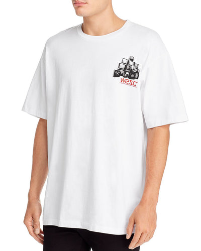 Wesc Mason Media Junk Graphic Tee White