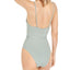 Weworewhat Solid Danielle One-piece Swimsuit Jadeite