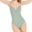 Weworewhat Solid Danielle One-piece Swimsuit Jadeite