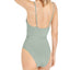 Weworewhat Solid Danielle One-piece Swimsuit Jadeite