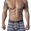 XTREMEN Black Microfiber Piping Boxer Brief