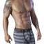 XTREMEN Black Microfiber Piping Boxer Brief