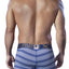 XTREMEN Blue Microfiber Piping Boxer Brief