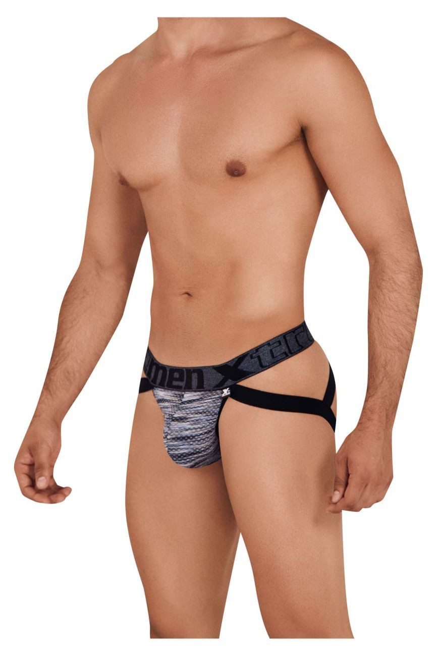 Xtremen Black 91099 Microfiber Mesh Jockstrap