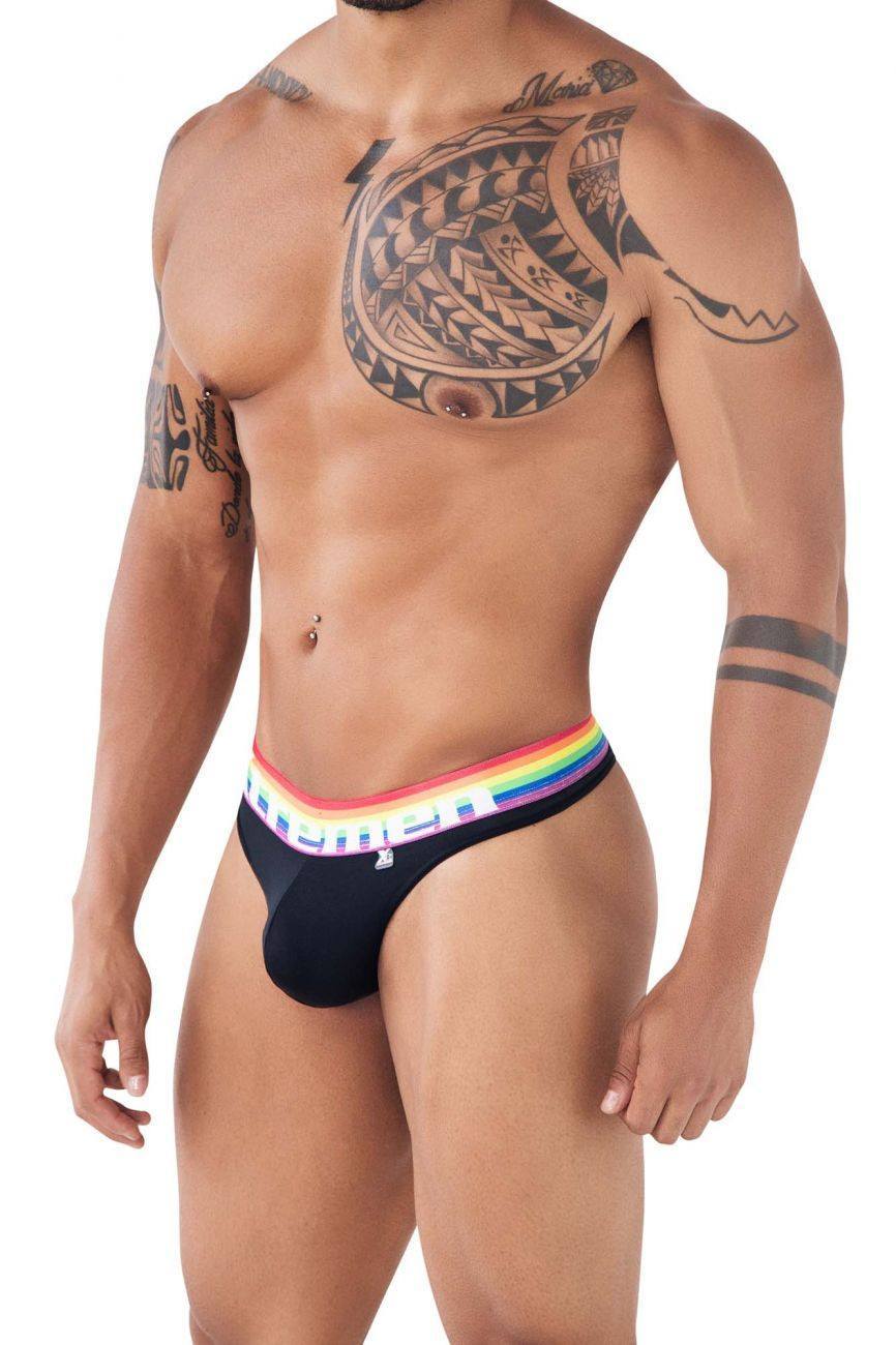 Xtremen Black 91106 Pride Thongs