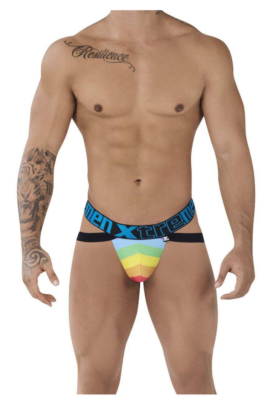 Xtremen Blue 91083 Microfiber Pride Jockstrap