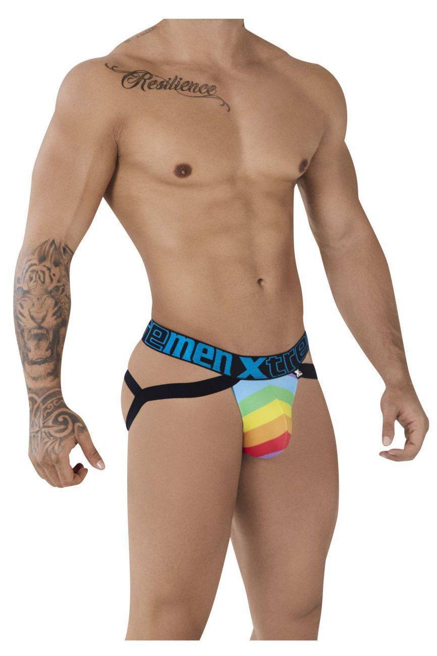 Xtremen Blue 91083 Microfiber Pride Jockstrap