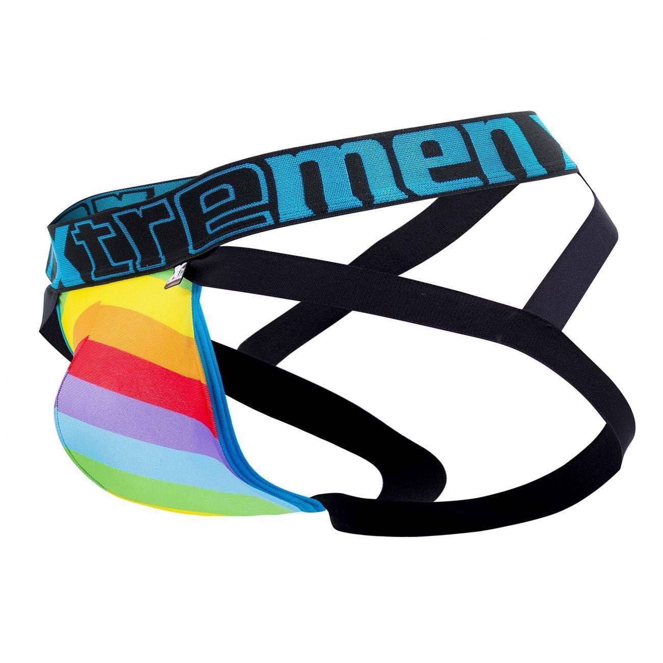 Xtremen Blue 91083 Microfiber Pride Jockstrap