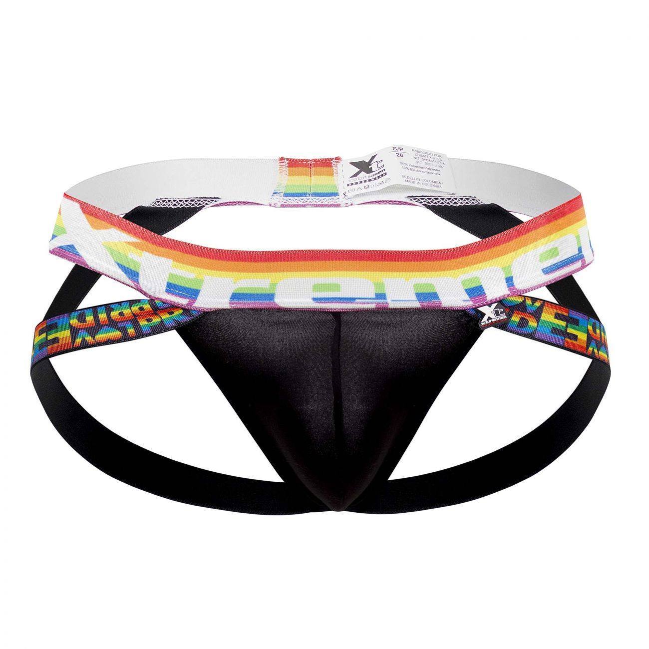 Xtremen black 91105 Pride Jockstrap