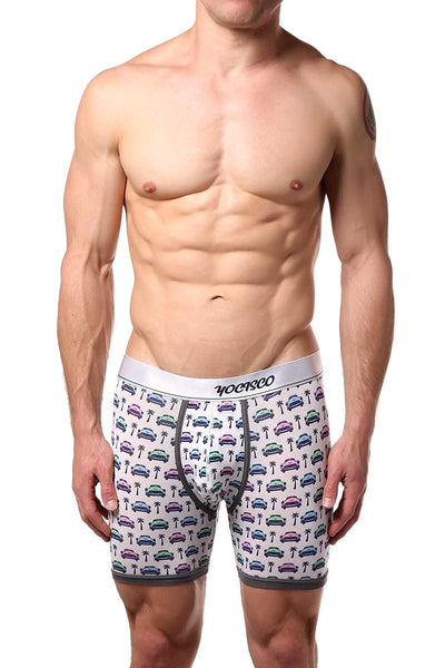 YOCISCO White La Havana Bamboo Boxer Brief