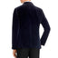 Z Zegna Drop 8 Micro-texture Printed Velvet Slim Fit Jacket Navy