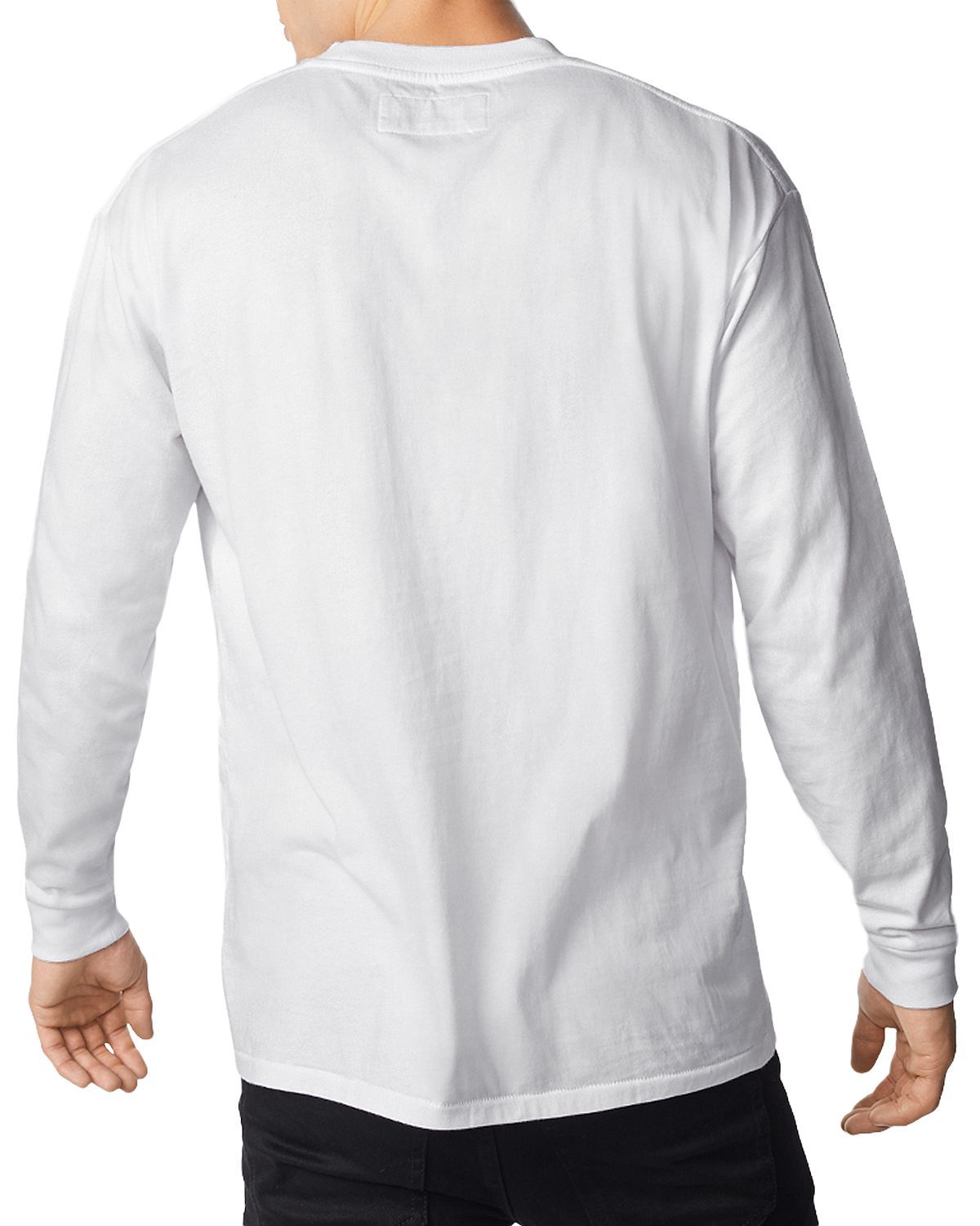 Zanerobe Long-sleeve Fangs Box Graphic Tee White