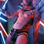 breedwell Neon Orange Akira Body Harness