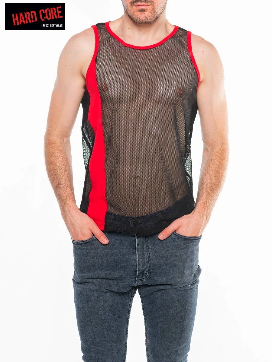 go Softwear Black and red Frisky Tank Top