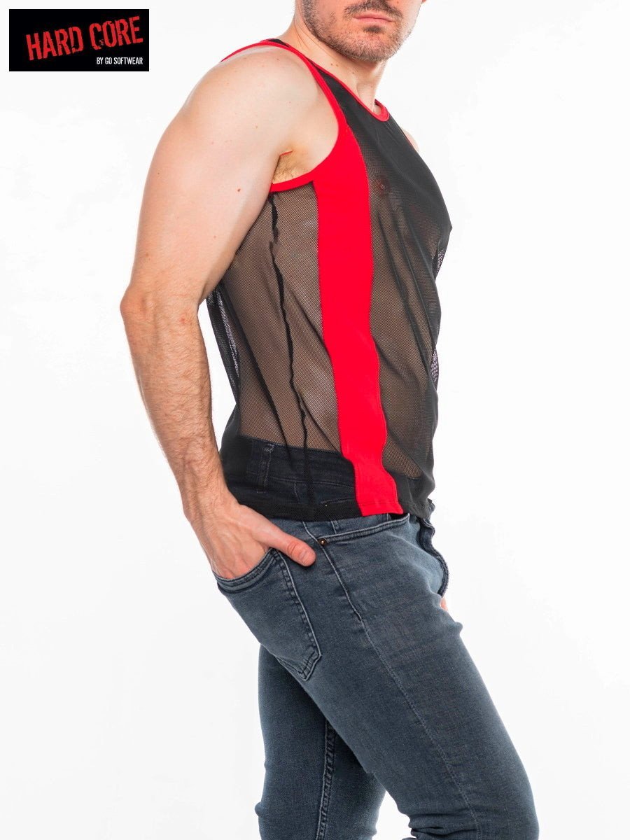 go Softwear Black and red Frisky Tank Top