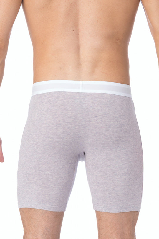 WOOD Violet Grey Heather Biker Brief