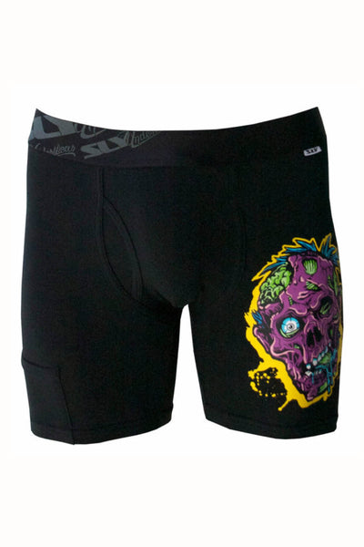 Sly Black & Multi Brain Dead Boxer Brief - Long