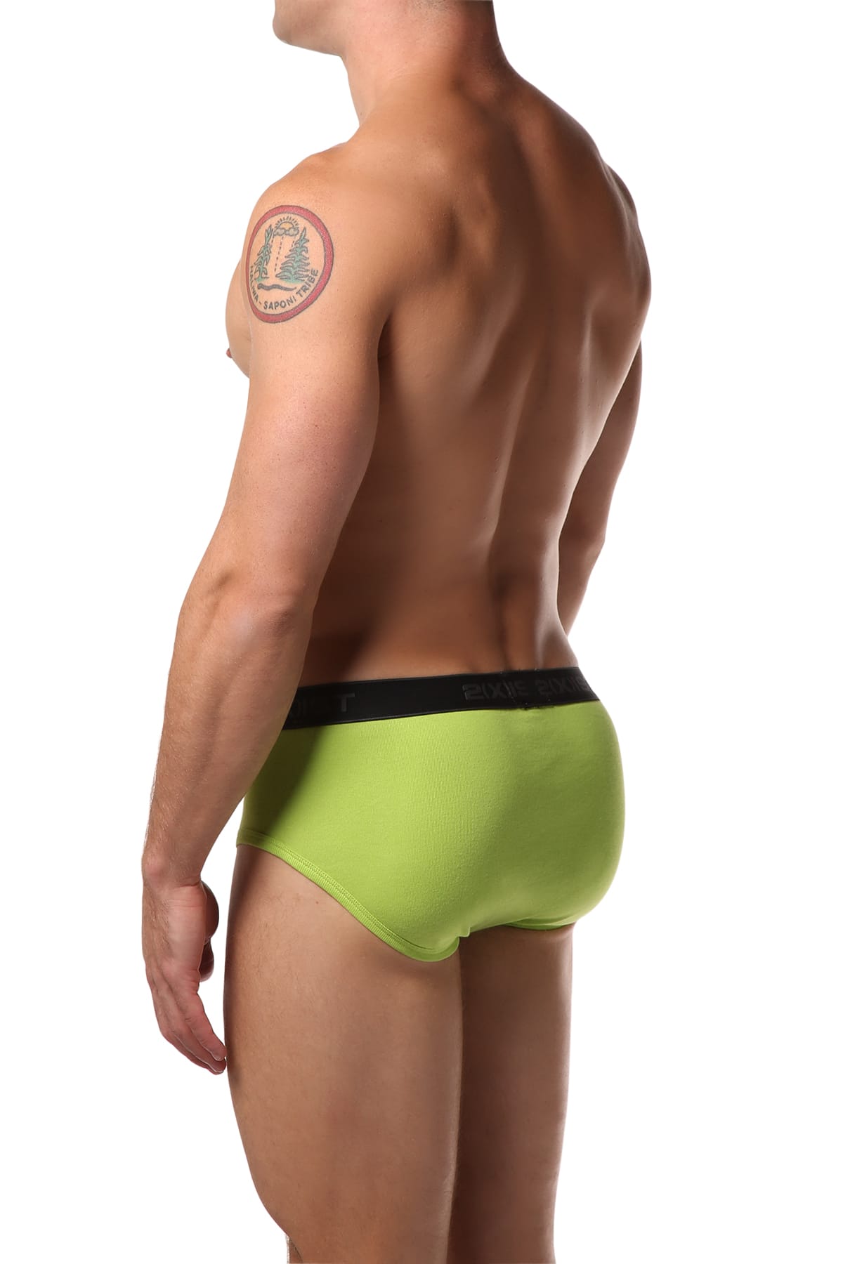 2(X)IST Blue/Black/Lime Green Essential Contour Pouch Brief 3-Pack