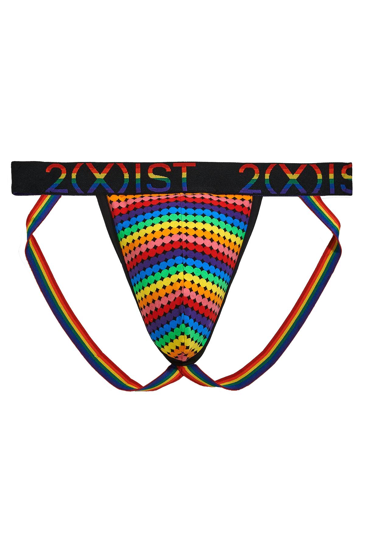 2(X)IST Retro Geo Pride Cotton Stretch Jockstrap